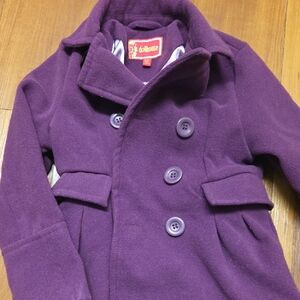 Dollhouse Kids Deep Purple Pea Coat